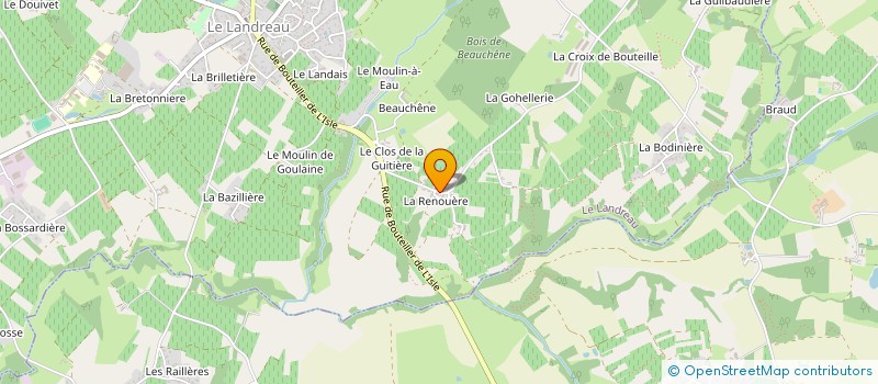 localisation de l'entreprise MONSIEUR JEAN-LUC VIAUD à LE LANDREAU