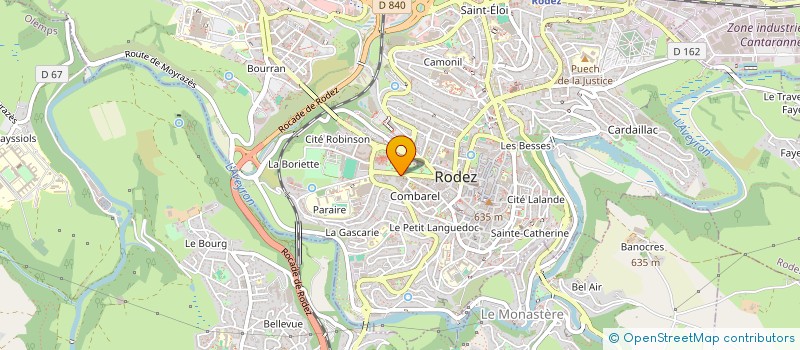 localisation de l'entreprise MONSIEUR JEAN-LUC VIDAL à RODEZ