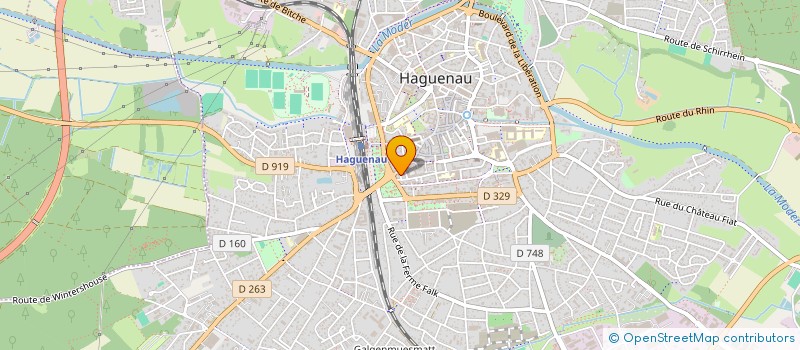 localisation de l'entreprise MONSIEUR JEAN-LUC VILLAIN  HAGUENAU