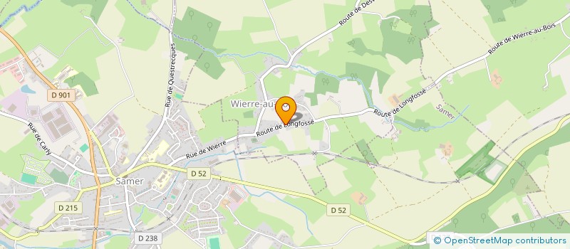 localisation de l'entreprise MONSIEUR JEAN-LUC WACOGNE  WIERRE-AU-BOIS