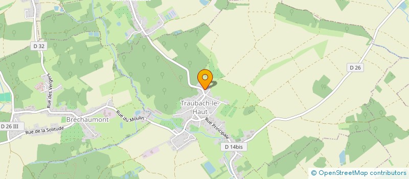 localisation de l'entreprise MONSIEUR JEAN LUC WALCH à TRAUBACH-LE-HAUT