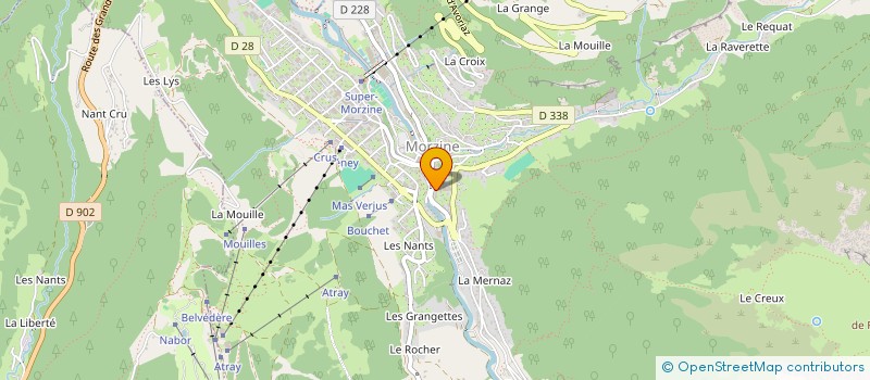 localisation de l'entreprise MONSIEUR JEAN-LUC WOEHL  MORZINE