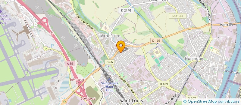 localisation de l'entreprise MONSIEUR JEAN-LUC WOLF à SAINT-LOUIS