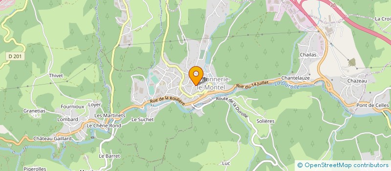 localisation de l'entreprise MONSIEUR JEAN LUC YTOURNEL à LA MONNERIE-LE-MONTEL