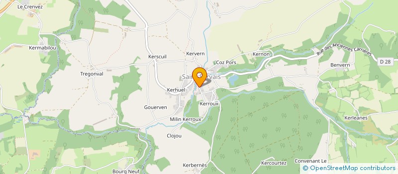 localisation de l'entreprise MONSIEUR JEAN LUC YZIQUEL  SAINT-SERVAIS