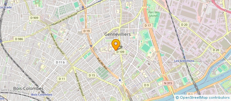 localisation de l'entreprise MONSIEUR JEAN-LUC ZAMORD à GENNEVILLIERS