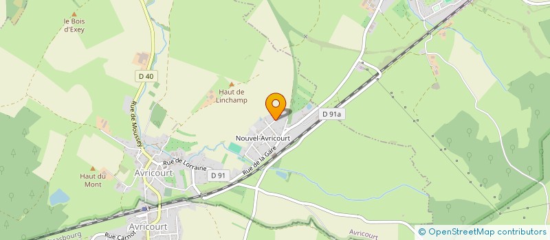 localisation de l'entreprise MONSIEUR JEAN-LUC ZIMMERMANN  AVRICOURT