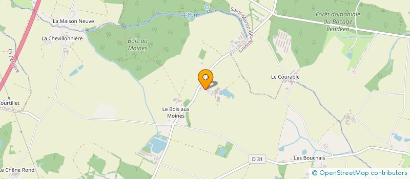 localisation de l'entreprise MONSIEUR JEAN LUCAS  LA CHAIZE-LE-VICOMTE