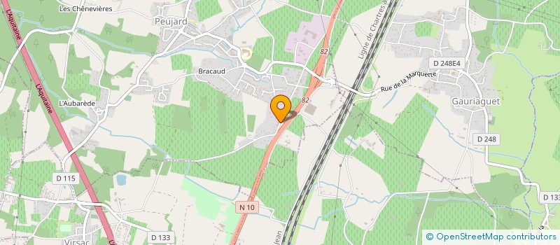 localisation de l'entreprise MONSIEUR JEAN LUCBERT  PEUJARD