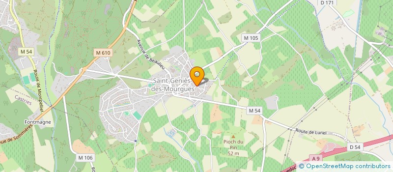 localisation de l'entreprise MONSIEUR JEAN LUCHE à SAINT-GENIES-DES-MOURGUES