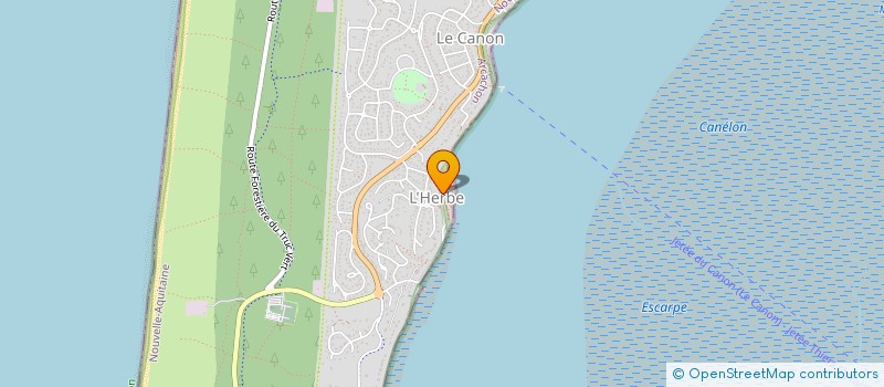 localisation de l'entreprise MONSIEUR JEAN LUCINE à LEGE-CAP-FERRET