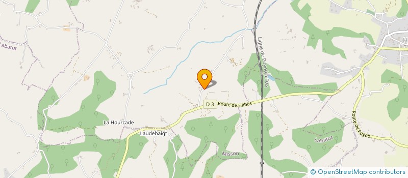 localisation de l'entreprise MONSIEUR JEAN LUGADET  OSSAGES