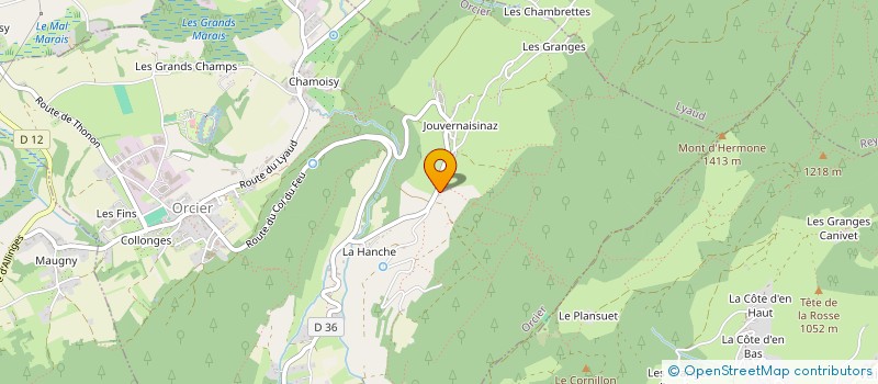 localisation de l'entreprise MONSIEUR JEAN LUISIER  ORCIER