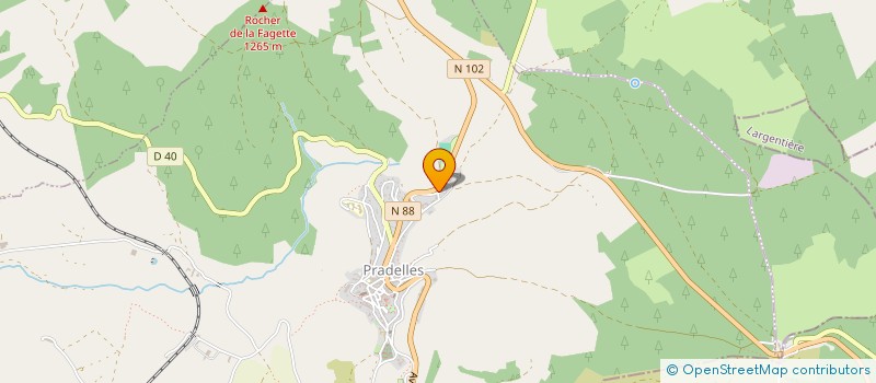 localisation de l'entreprise MONSIEUR JEAN LYOTARD  PRADELLES