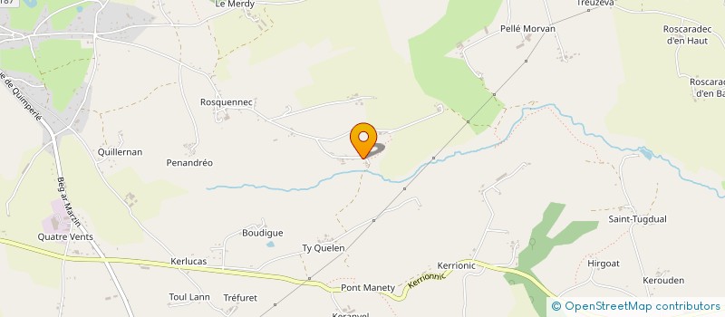 localisation de l'entreprise MONSIEUR JEAN MADEC  GUISCRIFF