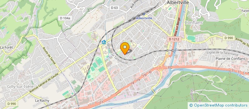 localisation de l'entreprise MONSIEUR JEAN MADELINE à ALBERTVILLE