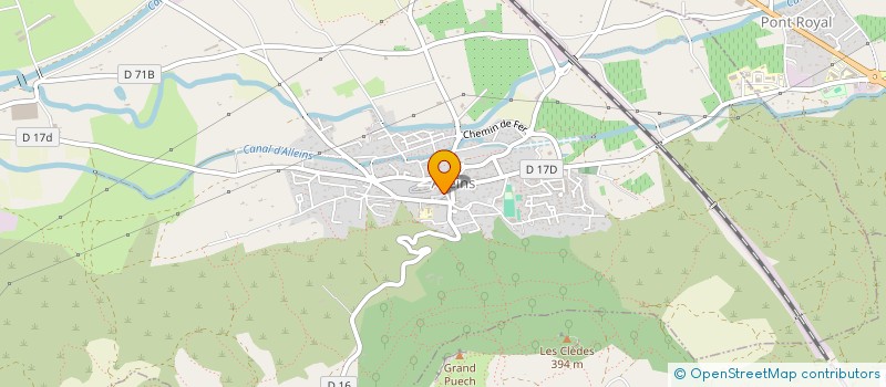 localisation de l'entreprise MONSIEUR JEAN MAFFRE  ALLEINS