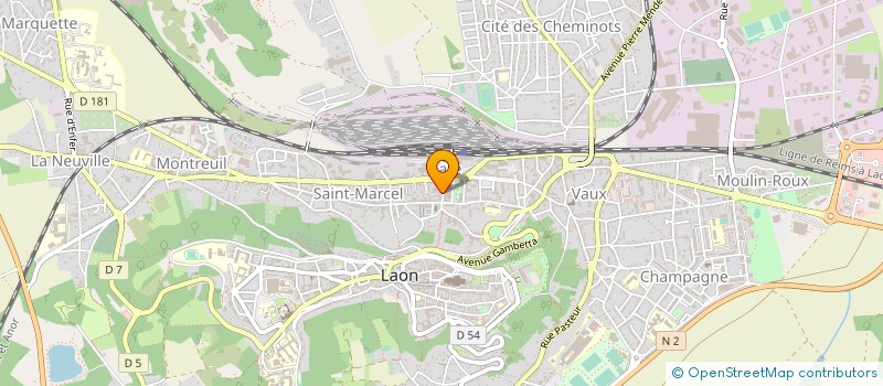 localisation de l'entreprise MONSIEUR JEAN MAGNIER  LAON