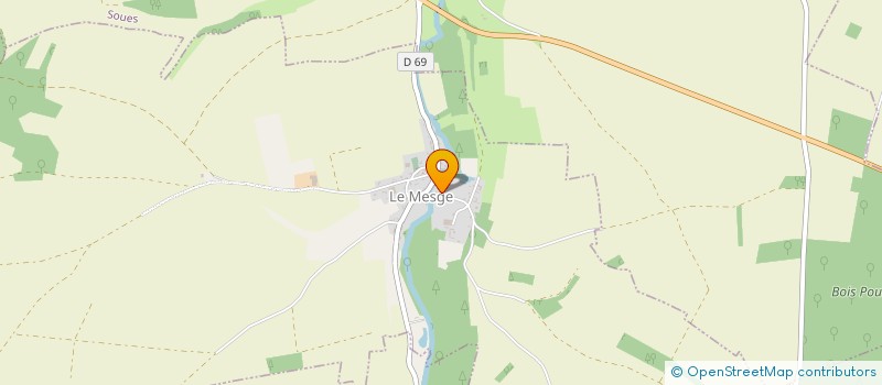 localisation de l'entreprise MONSIEUR JEAN MAGNIER  LE MESGE