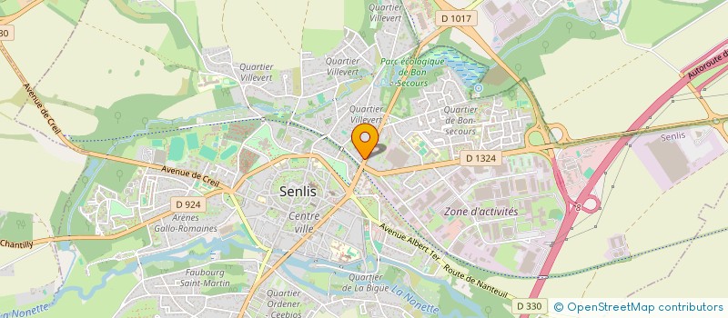 localisation de l'entreprise MONSIEUR JEAN MAILLARD  SENLIS