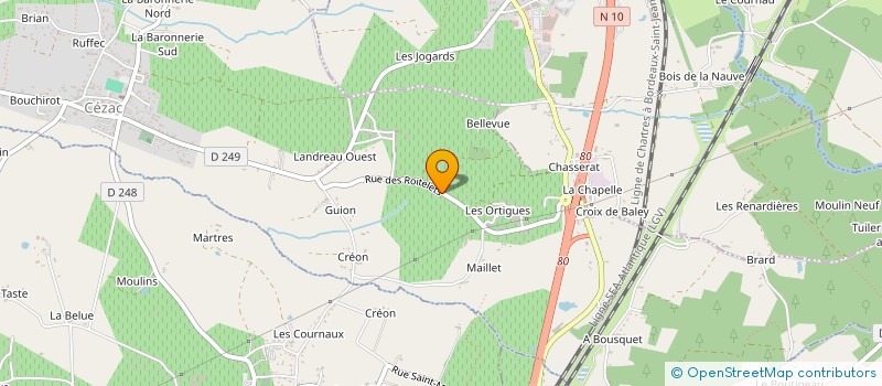 localisation de l'entreprise MONSIEUR JEAN MAILLE  CEZAC