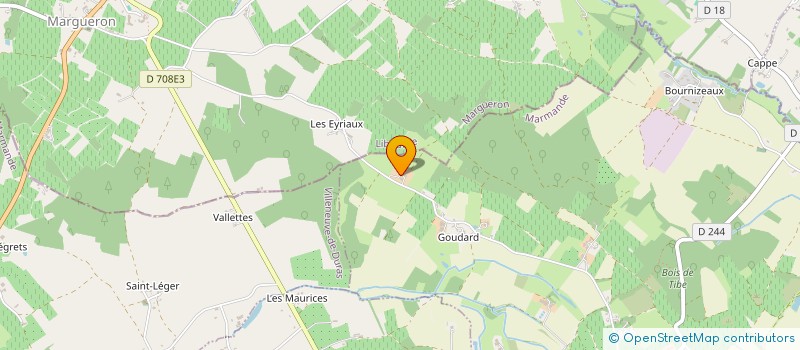 localisation de l'entreprise MONSIEUR JEAN MAILLET  LOUBES-BERNAC