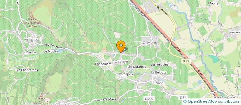 localisation de l'entreprise MONSIEUR JEAN MAILLET à DAVAYE