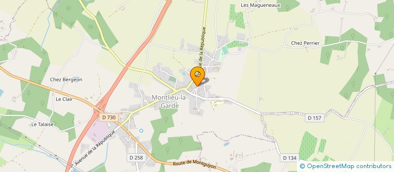 localisation de l'entreprise MONSIEUR JEAN MAILLET  MONTLIEU-LA-GARDE