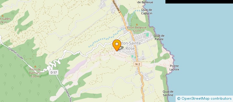 localisation de l'entreprise MONSIEUR JEAN MAILLOT  SAINTE-ROSE