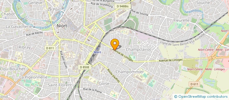 localisation de l'entreprise MONSIEUR JEAN MAINGUENAUD à NIORT