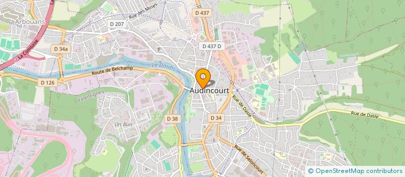 localisation de l'entreprise MONSIEUR JEAN MAIRESSE à AUDINCOURT
