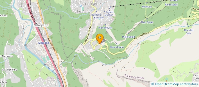 localisation de l'entreprise MONSIEUR JEAN MAISONNEUVE  ARACHES LA FRASSE