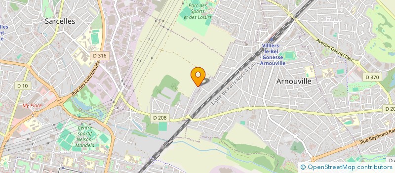 localisation de l'entreprise MONSIEUR JEAN MAISONNIER  SARCELLES