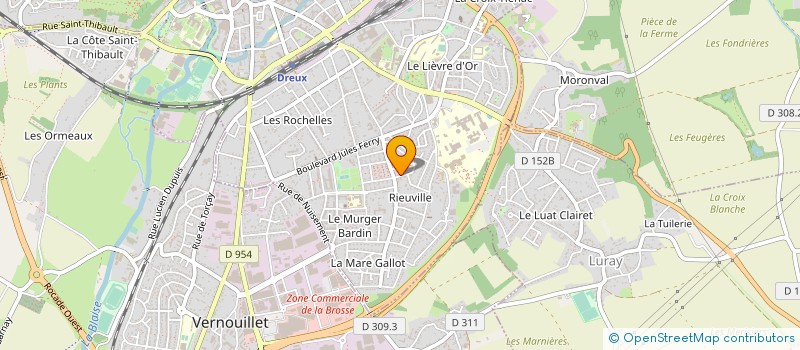 localisation de l'entreprise MONSIEUR JEAN MAIXENT KOLOLO à DREUX