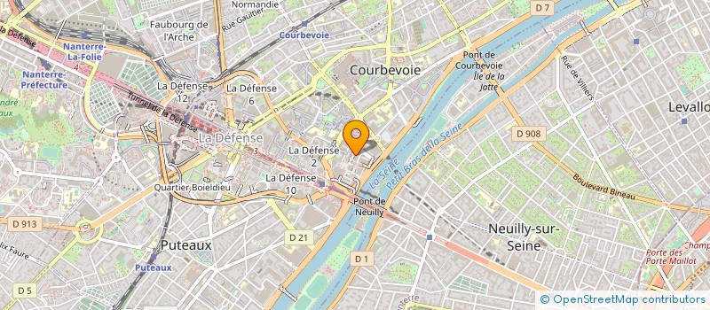 localisation de l'entreprise MONSIEUR JEAN MAKHOUL  COURBEVOIE