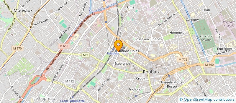 localisation de l'entreprise MONSIEUR JEAN MALAPET  ROUBAIX