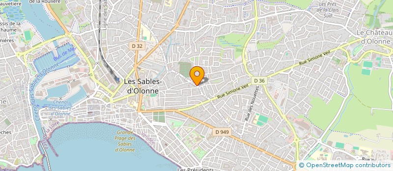 localisation de l'entreprise MONSIEUR JEAN MALARDEAU à LES SABLES D'OLONNE