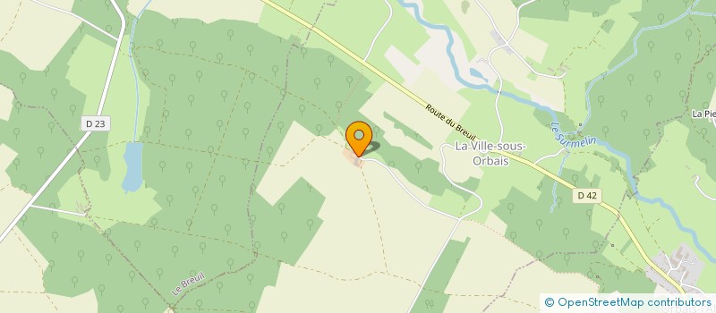 localisation de l'entreprise MONSIEUR JEAN MALFRAIT  LA VILLE SOUS ORBAIS