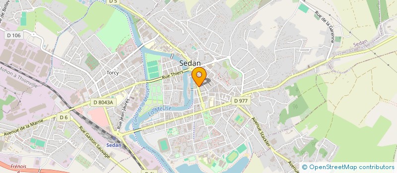 localisation de l'entreprise MONSIEUR JEAN MALICET  SEDAN