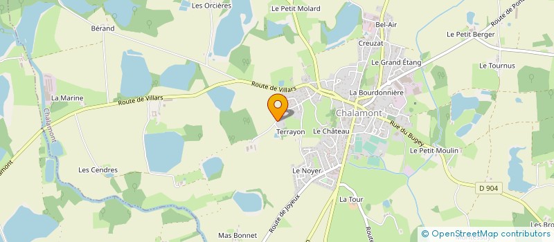localisation de l'entreprise MONSIEUR JEAN MALLET à CHALAMONT