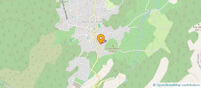 localisation de l'entreprise MONSIEUR JEAN MALLET  NANS-LES-PINS