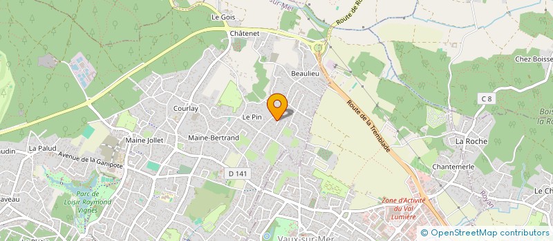 localisation de l'entreprise MONSIEUR JEAN MALMASSON  SAINT-PALAIS-SUR-MER