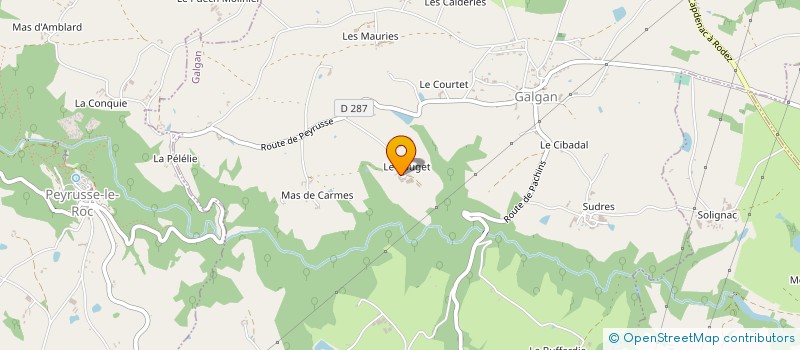 localisation de l'entreprise MONSIEUR JEAN MALRIEU à GALGAN