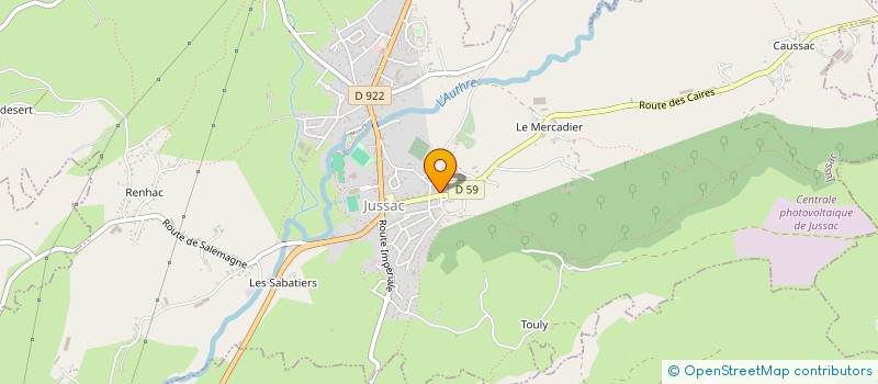 localisation de l'entreprise MONSIEUR JEAN MALVEZIN à JUSSAC