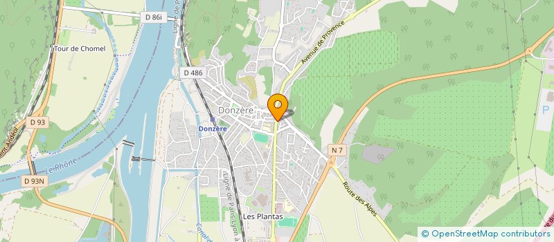 localisation de l'entreprise MONSIEUR JEAN MANEVAL à DONZERE
