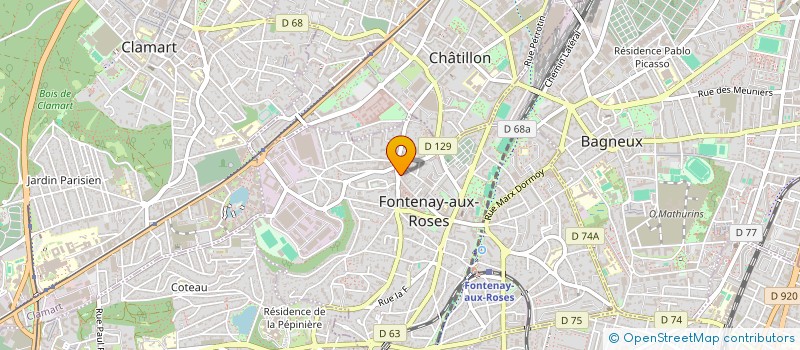 localisation de l'entreprise MONSIEUR JEAN MANGEOT à FONTENAY-AUX-ROSES
