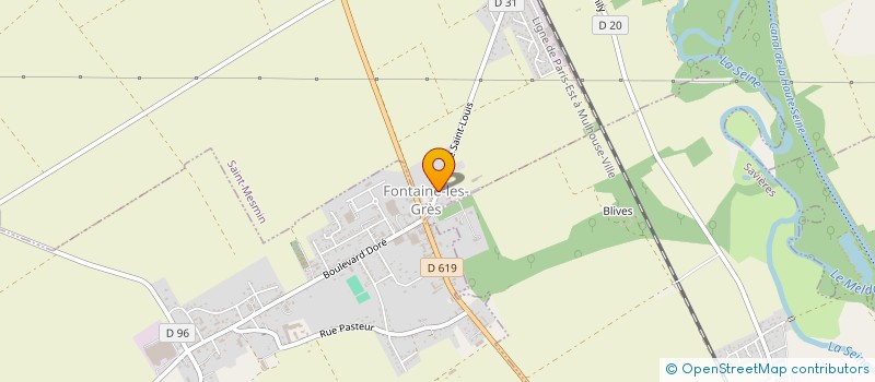 localisation de l'entreprise MONSIEUR JEAN MANJARD  FONTAINE-LES-GRES