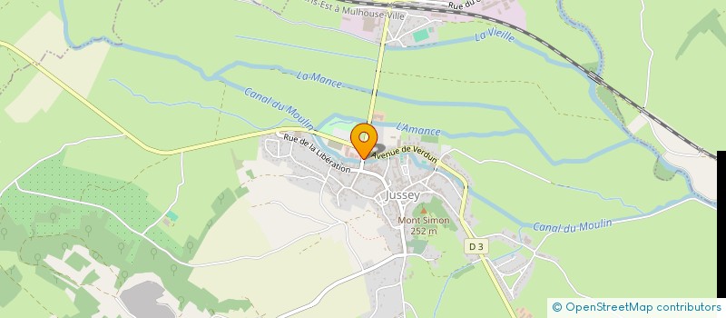 localisation de l'entreprise MONSIEUR JEAN MANSAUD  JUSSEY