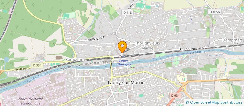 localisation de l'entreprise MONSIEUR JEAN MANUEL BLUET  THORIGNY-SUR-MARNE