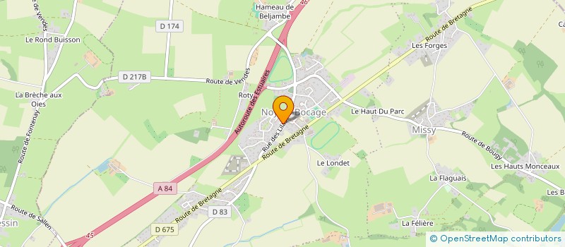 localisation de l'entreprise MONSIEUR JEAN-MANUEL LEVEILLE  VAL D'ARRY